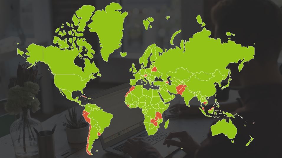 Worlds Internet penetration